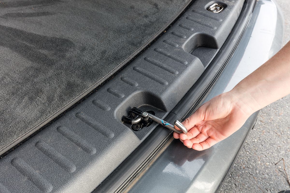 AIR-SAFE für VW Caddy und VW T6.1/T6/T5 ohne Heckklappen-Zuziehhilfe.