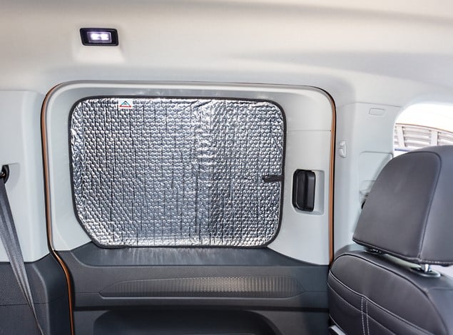 ISOLITE Inside Isolierung für Schiebetür-Fenster links, VW Caddy 5 KR / California KR ISOLITE Inside Schiebetürfenster links, VW Caddy 4 / 3 mit PKW-Verkleidung