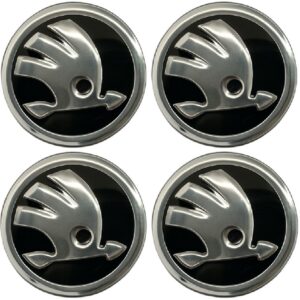 4x Skoda Radnabenabdeckung Felgendeckel Nabendeckel Radkappen 5E0601151-FOD